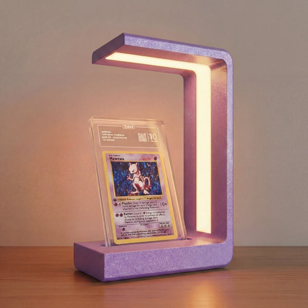 Midnight Amethyst — displayed with slab